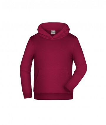 JN Kids Basic Hoody JN796K wijnrood