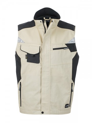 JN822 Workwear Vest steen zwart