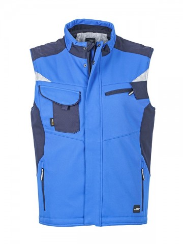 JN825 Craftsman Softshell Vest koningsblauw marineblauw