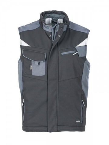 JN825 Craftsman Softshell Vest zwart carbon