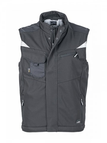 JN825 Craftsman Softshell Vest zwart zwart