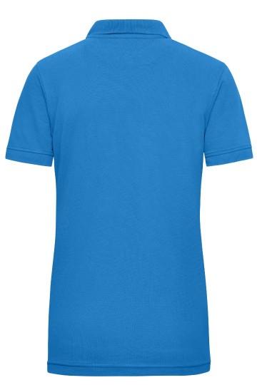 JN Workweaar Ladies Polo waterblauw rug