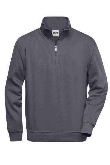 JN831 Workwear Sweater Half Zip carbon