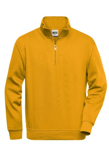 JN831 Workwear Sweater Half Zip goudgeel