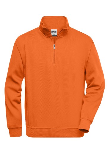 JN831 Workwear Sweater Half Zip oranje