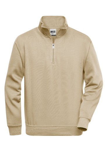 JN831 Workwear Sweater Half Zip steen