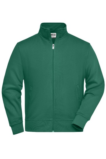 JN836 Workwear Sweat Jacket donkergroen