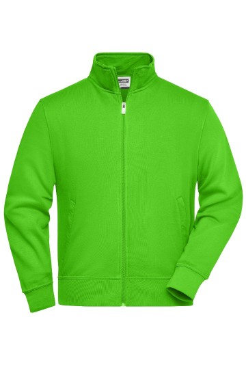 JN836 Workwear Sweat Jacket limoengroen