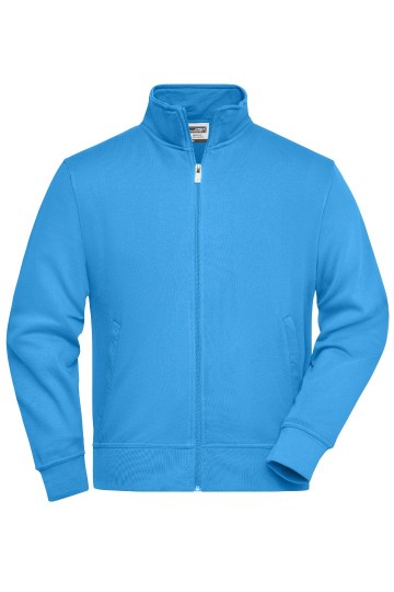 JN836 Workwear Sweat Jacket waterblauw