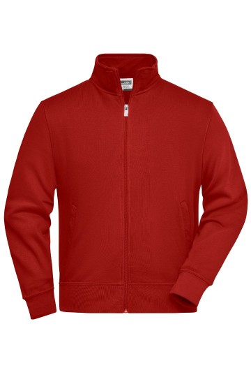 JN836 Workwear Sweat Jacket wijnrood