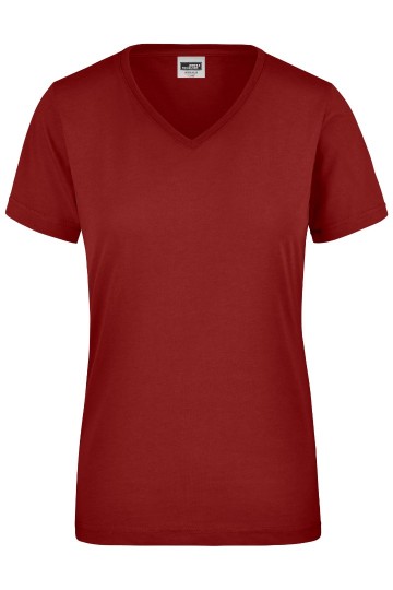 JN837 Workwear Ladies T-shirt wijnrood