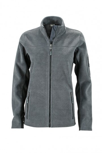 JN841 Workwear Ladies Fleece Jacket carbon zwart