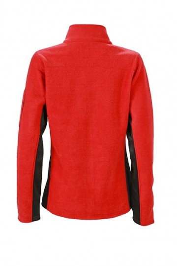 JN841 Workwear Ladies Fleece Jacket rood zwart rug