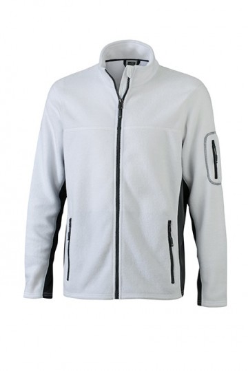 JN842 Workwear Men's Fleece Jacket wit carbon