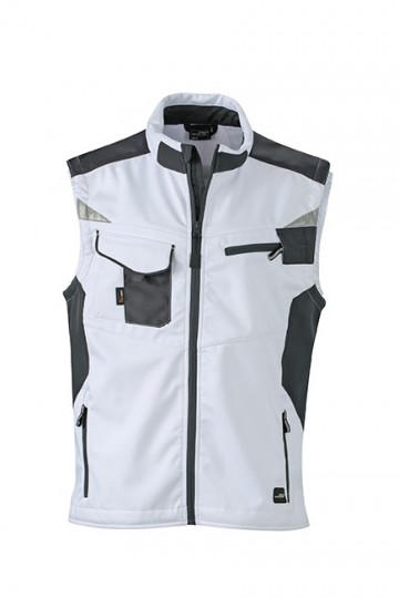 JN845 Workwear Softshell Vest wit carbon
