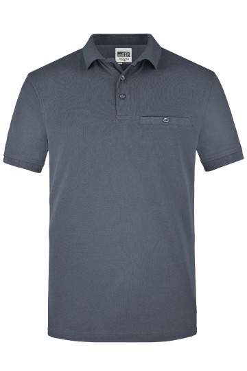 JN846 Workwear Men's Pocket Polo carbon