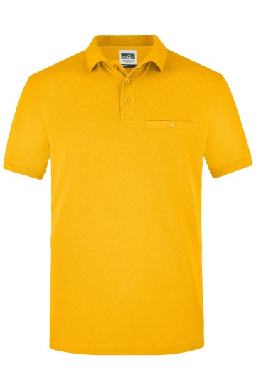 JN846 Workwear Men's Pocket Polo goudgeel