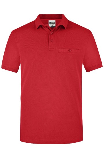 JN846 Workwear Men's Pocket Polo rood