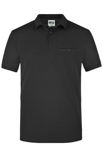 JN846 Workwear Men's Pocket Polo zwart