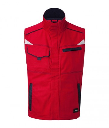 JN850 Workwear Vest Level 2 rood marineblauw