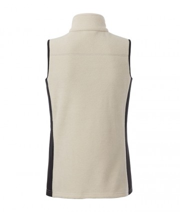 JN855 Workwear Ladies Fleece Vest steen zwart rug