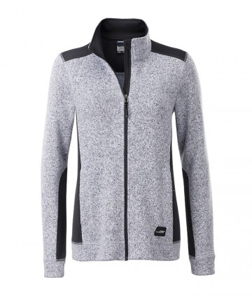 JN861 Workwear Ladies Fleece Jacket witmelange carbon