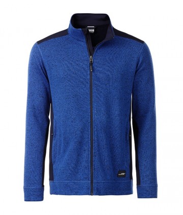 JN862 Workwear Men's Fleece Jacket koningsblauwnmelange marineblauw