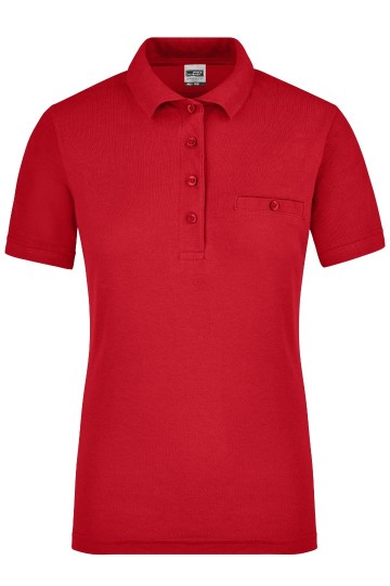 JN867 Workwear Ladies Pocket Polo rood