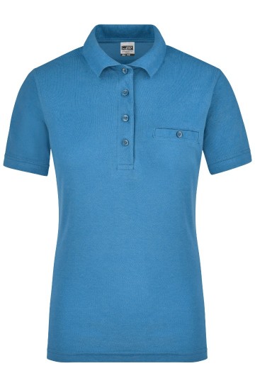 JN867 Workwear Ladies Pocket Polo waterblauw