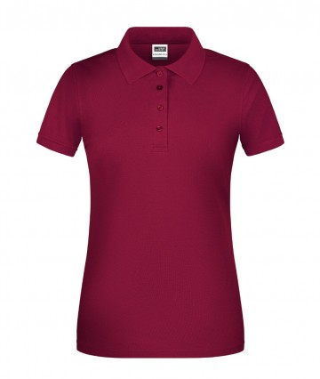 JN873 Ladies BIO Workwear Polo wijnrood