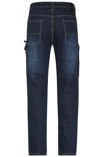JN875 Workwear Stretch Jeans blauw denim achter