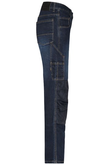 JN875 Workwear Stretch Jeans blauw denim zij