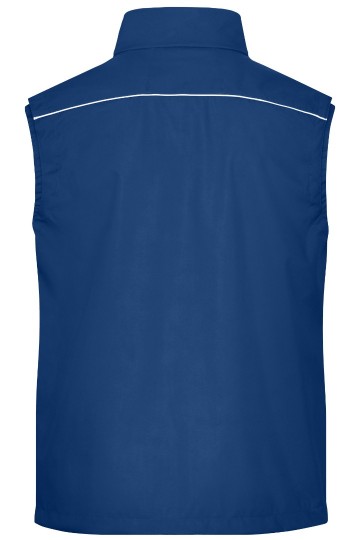 JN881 Workwear Softshell Light Vest donkerkoningsblauw rug