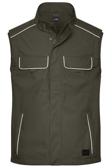 JN881 Workwear Softshell Light Vest olijfgroen