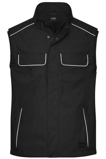 JN881 Workwear Softshell Light Vest zwart