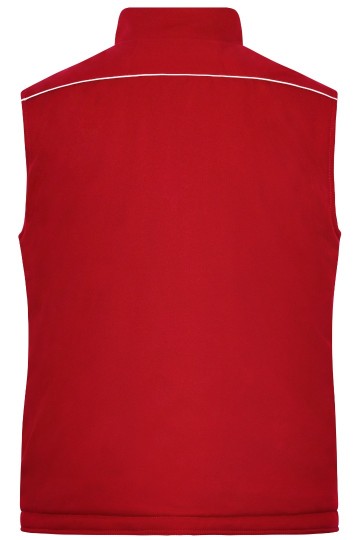 JN855 Workwear Sofshell Padded Vest rood rug