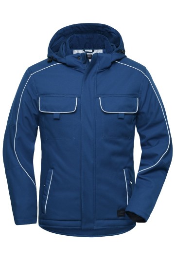 JN886 Workwear Softshell Padded donkerkoningsblauw