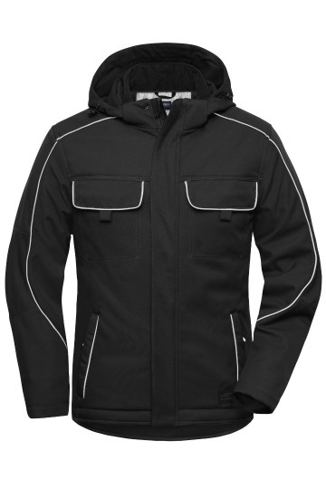 JN886 Workwear Softshell Padded zwart