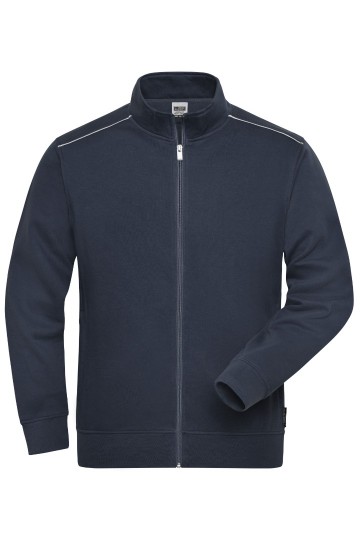 JN894 Workwear Men's Sweat Jacket  marineblauw
