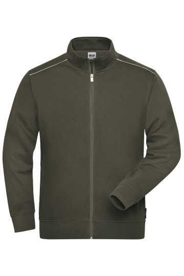 JN894 Workwear Men's Sweat Jacket  olijfgroen