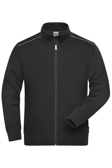 JN894 Workwear Men's Sweat Jacket  zwart