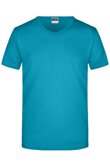 JN Men's Slim Fit V-T JN912 caraibischblauw
