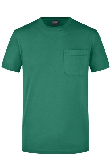 JN920 Men's Pocket Round-T donkergroen