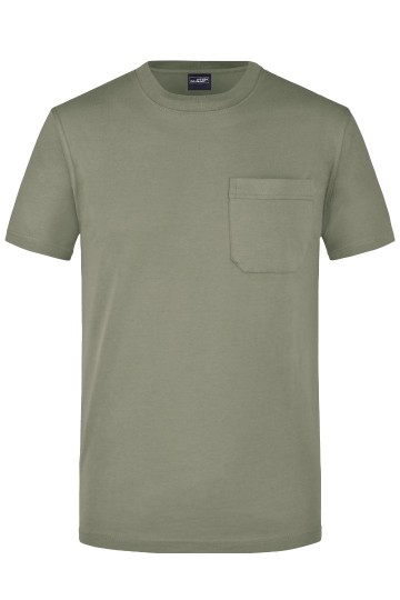 JN920 Men's Pocket Round-T khaki