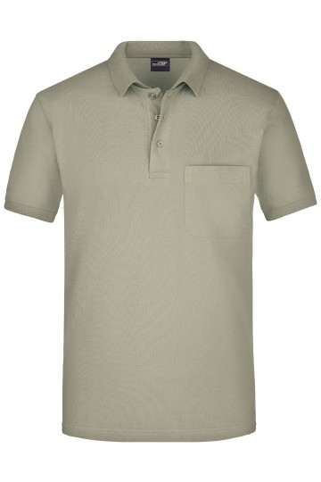 JN922 Men's Pocket Polo khaki