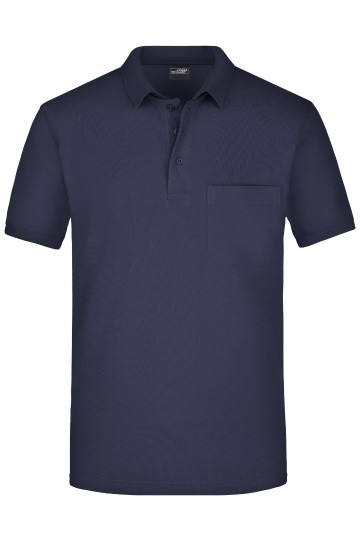 JN922 Men's Pocket Polo marineblauw