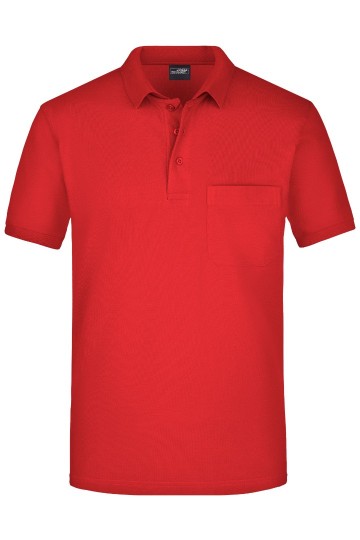 JN922 Men's Pocket Polo rood