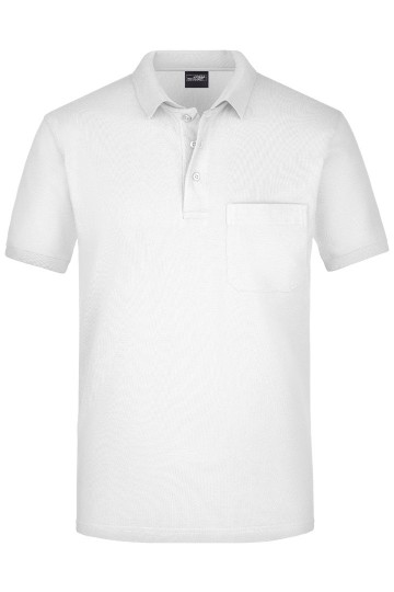 JN922 Men's Pocket Polo wit