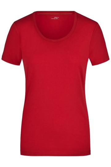 JN Ladies Stretch Round-T JN926 rood