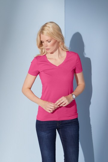 JN Ladies Stretch T-Shirt met V-hals JN928